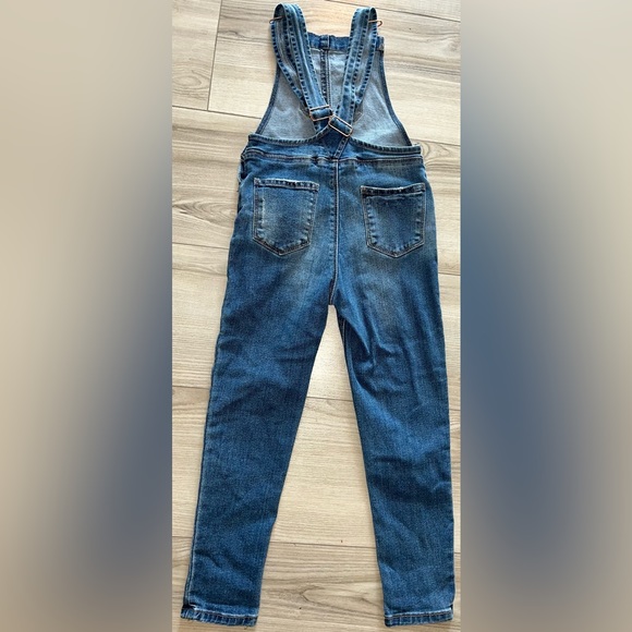 Denim Co. Distressed Overalls Girls Sz 6-7 - EUC - Picture 6 of 16